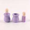 10 Pack Wooden Peg Dolls for Christmas Painted Wooden People DIY Wood Art Crafts Home view 4