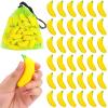 Jerify 37 Pieces Mini Banana Stress Toys Stress Relief Toys with Mesh Drawstring Bag PU Banana Stretchy Toy for Birthday Party Favors view 1