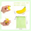 Jerify 37 Pieces Mini Banana Stress Toys Stress Relief Toys with Mesh Drawstring Bag PU Banana Stretchy Toy for Birthday Party Favors view 2