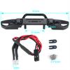 WEFEINO Metal Front & Rear Bumper with Lights for 1/24 Axial SCX24 AXI00006 Bronco RC Crawler Car (Front and Rear) view 4