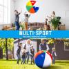 27 Inch Rainbow Beach Balls Giant Inflatable Large Pool Beach Balls Inflatable Swimming Pool Toys for Summer Water Games(4 Pcs) view 3