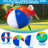 27 Inch Rainbow Beach Balls Giant Inflatable Large Pool Beach Balls Inflatable Swimming Pool Toys for Summer Water Games(4 Pcs) view 4