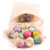 10 Pack Wooden Acorns for Christmas - Painted Wooden People - DIY Wood Education Crafts view 1