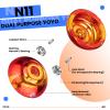 MAGICYOYO Professional Unresponsive Yoyo N11, Alloy Aluminum Yo yo for Adults/Advanced, Dual Purpose Yo-yo Replacement Responsive Bearing for Kids Beginner+12 Strings+ Storage Bag view 4