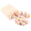 10 Pack Wooden Snowman Dolls for Christmas - Painted Wooden Peg Dolls DIY Wood Crafts view 1
