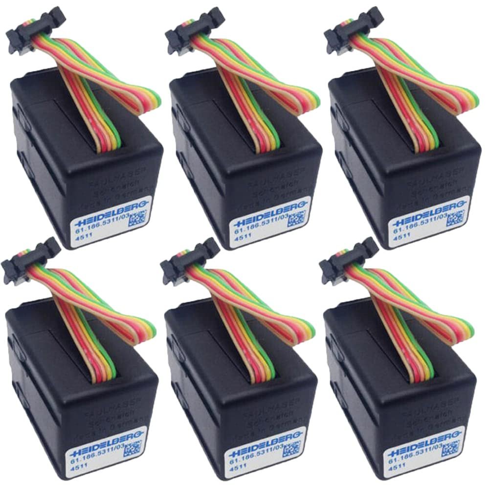 RUNAAJA (6-Pack) 61.186.5311/03 Ink Key Servo Motor for Heidelberg SM 102 PM52 Harris M1000 Servo Motor