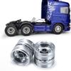 WEFEINO 4Pcs Aluminum Rear Wheels Rims for 1/14 Tamiya Truck Climbing Tractor RC Car view 1