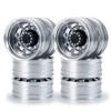 WEFEINO 4Pcs Aluminum Rear Wheels Rims for 1/14 Tamiya Truck Climbing Tractor RC Car view 2