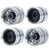 WEFEINO 4Pcs Aluminum Rear Wheels Rims for 1/14 Tamiya Truck Climbing Tractor RC Car view 3