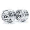 WEFEINO 2Pcs Aluminum Front Wheels Rims for 1/14 Tamiya Truck Climbing Tractor RC Car view 2
