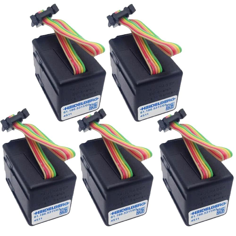 RUNAAJA 5PCS Servo Motor 61.186.5311 Ink Key Motor for Heidelberg SM 102 PM52 Harris M1000 Servo Motor Speedmaster Including SM74 and SM102, GTO, MO