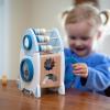 Smartwo Wooden Space Toy for Baby, Montessori Toys for Babies, Toddler Rocket Toy, Sensory Activity Cube Learning Game, 1st Birthday Gift for Boys and Girls view 4