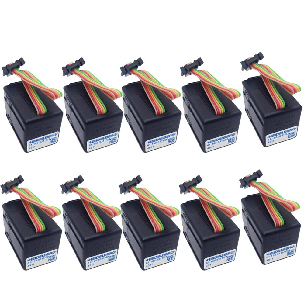 RUNAAJA 10PCS Servo Motor 61.186.5311 Ink Key Motor for Heidelberg SM 102 PM52 Harris M1000 Servo Motor Speedmaster Including SM74 and SM102, GTO, MO