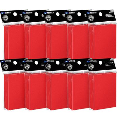 1000 Counts Red Card Sleeves, Matte Sleeve Deck Card Protectors, Trading Card Sleeves Fit for MTG, TCG and Sports Cards (Matte Red)
