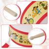 Kids Drum Set 8 Inch Wooden Toy Drum with Adjustable Strap 2 Drumsticks Educational Sensory Musical Instrument Toy Set for Toddlers Kid Baby Boys Girls Gift(Kids Style) view 3