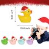 Yuronam 70 Pcs Tiny Christmas Ducks Mini Resin Ducks Miniature Ornaments for Slime, Dollhouse, Garden Decoration(Christmas Hat Mixed Duck) view 2