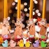 Yuronam 70 Pcs Tiny Christmas Ducks Mini Resin Ducks Miniature Ornaments for Slime, Dollhouse, Garden Decoration(Christmas Hat Mixed Duck) view 4