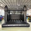 Black Inflatable Bounce House for Outdoor Backyard Wedding Decor with Blower PVC Inflatable Jumper Bouncy Castle House for Kids Bouncy Castle Jumping Bed for Party, 13ft x 11.5ft x 10ft view 1