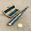 14" Brass Handheld Telescope with Wooden Box Working Maritime Nautical Spyglass Marine Scope Collectible Gift view 2