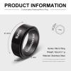 Zeekisfia Personalized Rings for Men Rotatable Rings Custom Text Stainless Steel Rings Anti Anxiety Stress Relief Spinner Rings Fidget Band Rings view 2
