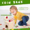 Adena Montessori 6 in 1 Play Kit Toy- 3 Nesting & Stacking Boxes, Object Permanence Drop Game, Coin Box, Carrot Harvest,Tissue Box,Sticks Matching Game for 6-12 Months 1 Year Old Toddlers 2 Year view 4