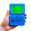HLF Retro Brick Game Console Large Screen with Green Backlight Built-in 23 Multi-Mode Block Games Classic Nostalgia Speed and Difficulty Adjustable Powered by 2 AA Batteries (Blue) view 3