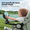 Gaiatop Mini Portable Stroller Fan, Battery Operated Small Clip on, Detachable 3 Speed Rechargeable, 360 Rotate Flexible Tripod Better Cooling for Car Seat Crib Treadmill Travel Black view 2
