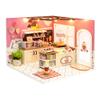 TuKIIE DIY Miniature Dollhouse Kit with Furniture, 1:24 Scale Creative Room Mini Wooden Doll House Accessories Plus Dust Proof for Kids Teens Adults(Ice Cream Shop) view 1