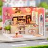 TuKIIE DIY Miniature Dollhouse Kit with Furniture, 1:24 Scale Creative Room Mini Wooden Doll House Accessories Plus Dust Proof for Kids Teens Adults(Ice Cream Shop) view 2