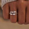STORYJEWELLERY Anxiety Rings for Women, Fidget Ring, Spinner Ring, Spinning Stress Rings for Anxiety, Silver Fidget Jewelry, Gifts for Women, Size 10 view 2