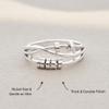 STORYJEWELLERY Anxiety Rings for Women, Fidget Ring, Spinner Ring, Spinning Stress Rings for Anxiety, Silver Fidget Jewelry, Gifts for Women, Size 10 view 4