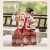 Winter Hanfu for Girls Christmas and New Year Jade Hare Fairy Traditional Tang Suits Dress view 3