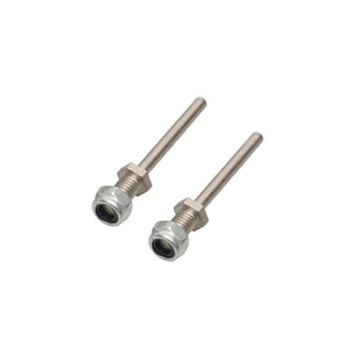 DKNTZO Airplane Landing Gear Part, 1 Pair D3/D4/D5/D6 Landing Gear Wheel Shaft M4/M5/M6/M8 Steel Axle with Nuts Assembly Kit for RC Airplane Model DIY Parts (Color : D3xM5xL40)