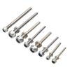 DKNTZO Airplane Landing Gear Part, 1 Pair D3/D4/D5/D6 Landing Gear Wheel Shaft M4/M5/M6/M8 Steel Axle with Nuts Assembly Kit for RC Airplane Model DIY Parts (Color : D5xM8xL75) view 2