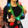 Sixexey Light Up Christmas Necklace LED Bulbs Necklaces Xmas Holiday Party Favor Supplies Accessories for Women view 4
