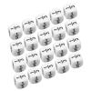 Fractional Number Dice, Intelligence Development Fraction Dice Lettering Symbols 20 PCS White for Mathematics Teaching view 1