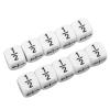 Fractional Number Dice, Intelligence Development Fraction Dice Lettering Symbols 20 PCS White for Mathematics Teaching view 2