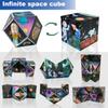 3D Flips Magic Cube Set, 3 Pack Infinity Cube Fidget Toys, Transforms Puzzle Cubes for Stress Anxiety Relief and Kill Time, Nice Gifts for Kids and Adults view 2