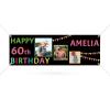 Happy Birthday Banner Personalized Name Photo Age Custom Birthday Banners and Signs Customize for Birthday Party Decoration 6'x2' view 1