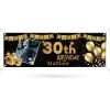 Happy Birthday Banner Personalized Name Photo Age Custom Birthday Banners and Signs Customize for Birthday Party Decoration 6'x2' view 1