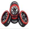 NHX RC 1.9" Aluminum Beadlock Crawler Wheels Rims -Red/Silver/Black (4) view 1