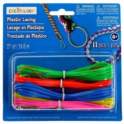Creatology Neon Plastic Lacing Kit, 12 Pack