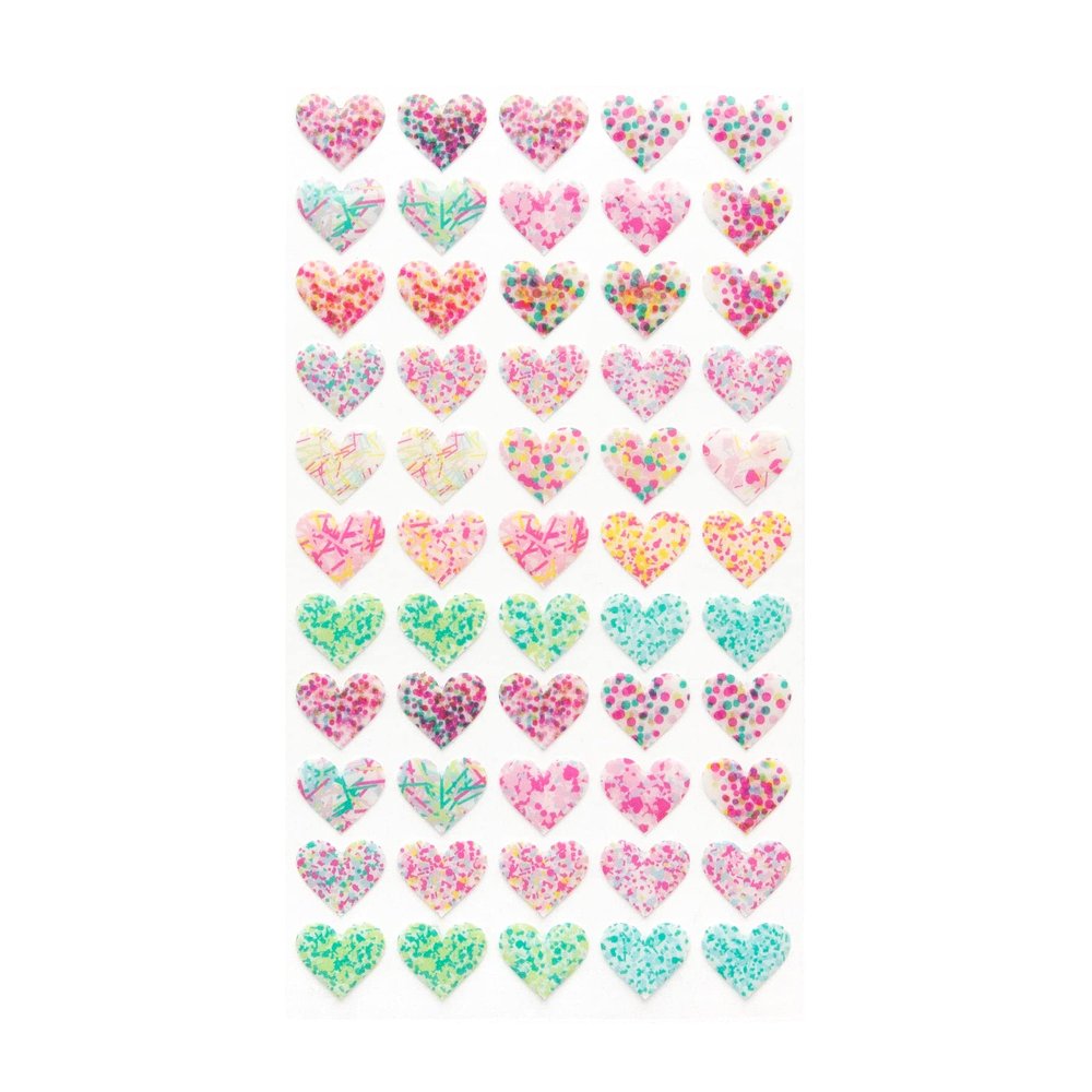 Recollections Confetti Heart Stickers, 12 Packs: 55 ct. (660 Total)