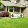 Happy Birthday Banner Personalized Name Photo Age Custom Signs - Birthday Party Decoration 4'x2' view 3