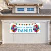 Happy Birthday Banner Personalized Name Photo Age Custom Signs - Birthday Party Decoration 4'x2' view 4