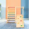 Indoor 7 in 1 Children Solid Wood Beech Wood Climbing Frame Baby slide18 Months to 10 Years Old Indoor Ring Swing Small Amusement Park Family Small Fitness view 2