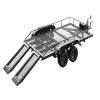 Powerhobby Trailer w LED Lights Heavy-Duty Cargo Carrier Metal Kit for 1/10 Rock Crawler HSP Redcat RC4WD Tamiya Axial SCX10 D90 HPI RC Crawler Car DIY view 2