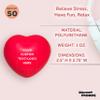 Custom Red Heart Stress Balls Set of 50, Personalized Bulk Pack - Stress Relief, Perfect for Your Desk, Office or Home - Red view 4