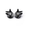 Powerhobby Brass Front Portal Steering Knuckles Black Axial Capra / SCX10 III view 1