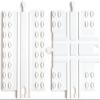 Block Platform Combo Pack, 1 Straight 1 Cross Track, Connect Wooden Train Tracks and Blocks/Bricks, Universal Compatible Connector Adapter Baseplate (2-Pack) view 1